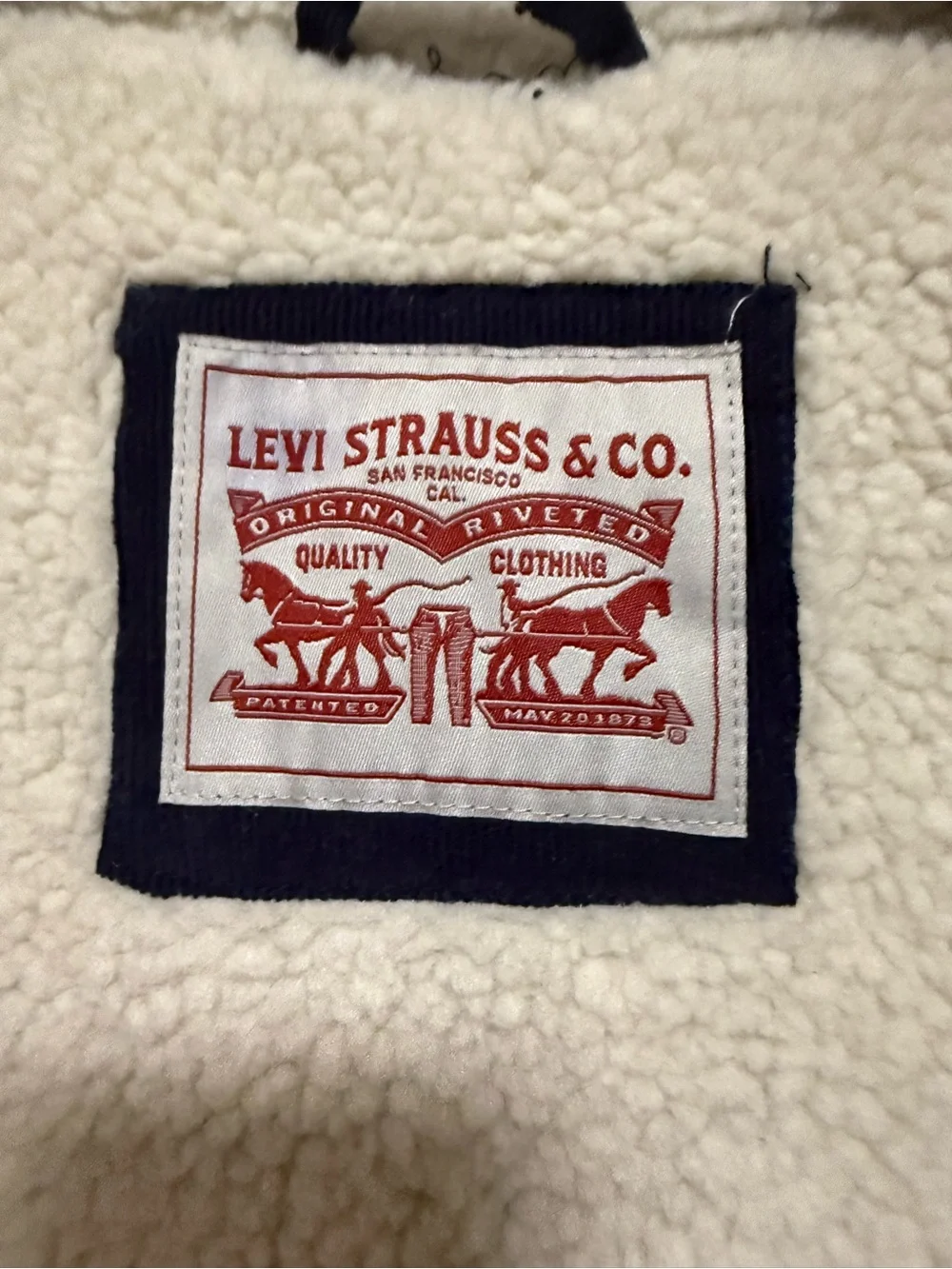 Levi’s Big and Tall Sherpa Lines Corduroy Trucker Jacket